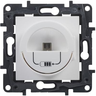 Legrand 398265 Komponerbar Mini USB 3A 15 W laddaruttag för infälld installation Niloé Step sortiment, vit färg Legrand 398265 Komponerbar Mini USB 3A 15 W laddaruttag för infälld installation Niloé Step sortiment, vit färg
