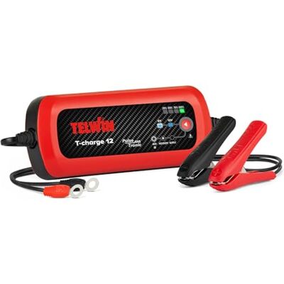 Telwin T-Charge 12 – 6/12 V multifunktionell elektronisk laddningsladdare och hållare för bilar och motorcyklar IP65 kablar ingår Telwin T-Charge 12 – 6/12 V multifunktionell elektronisk laddningsladdare och hållare för bilar och motorcyklar IP65 kablar ingår