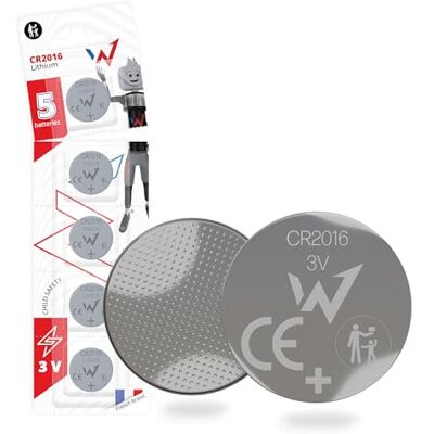 W onder Full Energy – CR2016 litiumbatteri med 3 V långvariga knappar – 5-pack – säkert förpackade – perfekt för små elektroniska enheter. W onder Full Energy – CR2016 litiumbatteri med 3 V långvariga knappar – 5-pack – säkert förpackade – perfekt för små elektroniska enheter.
