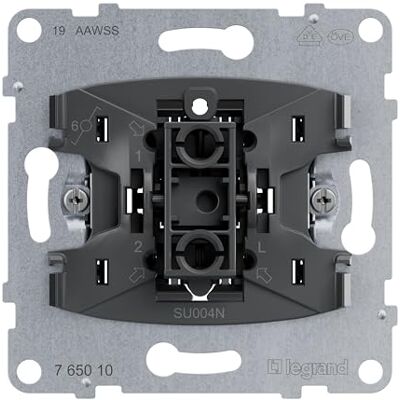 Legrand , SEANO växelbrytarinsats med N-terminal, pluggklämmor, LED-belysningsfunktion eftermontering (artikelnummer: 764526), LED-kontrollfunktion eftermontering (artikelnummer: 764521), 10 AX, 765010 Legrand , SEANO växelbrytarinsats med N-terminal, pluggklämmor, LED-belysningsfunktion eftermontering (artikelnummer: 764526), LED-kontrollfunktion eftermontering (artikelnummer: 764521), 10 AX, 765010
