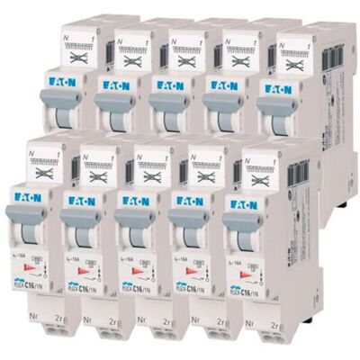 Eaton 109130 PLGC4-C16/1N PH/N MODULÄR DISJONCER Vit GRÅ MANETTE 1P+N / 16 A C-KURV Direktanslutning utan skruvar 10 brytare Eaton 109130 PLGC4-C16/1N PH/N MODULÄR DISJONCER Vit GRÅ MANETTE 1P+N / 16 A C-KURV Direktanslutning utan skruvar 10 brytare