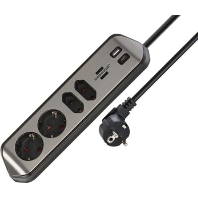 Brennenstuhl Estilo Strömuttag - 4 vägguttag + USB-C PD 30W Brennenstuhl Estilo Strömuttag - 4 vägguttag + USB-C PD 30W