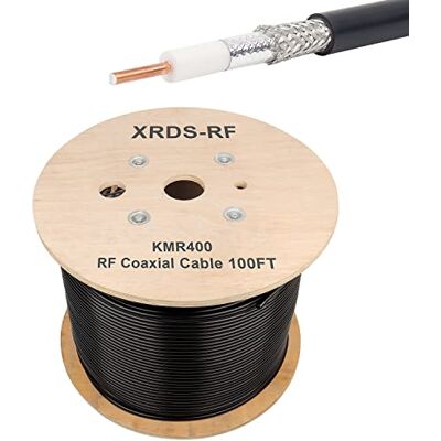 XRDS -RF KMR400 RF koaxialkabel 50 ohm koaxialkabel med låg förlust utan kontakter 100 FT XRDS -RF KMR400 RF koaxialkabel 50 ohm koaxialkabel med låg förlust utan kontakter 100 FT