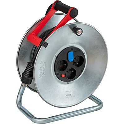 Brennenstuhl Silver Brico-250 kabelrulle med USB/elektrisk rulle 3 eluttag och 2 USB-laddningskontakter (inomhus, metallflaskor, 25 m kabel, tillverkad i Frankrike) Brennenstuhl Silver Brico-250 kabelrulle med USB/elektrisk rulle 3 eluttag och 2 USB-laddningskontakter (inomhus, metallflaskor, 25 m kabel, tillverkad i Frankrike)