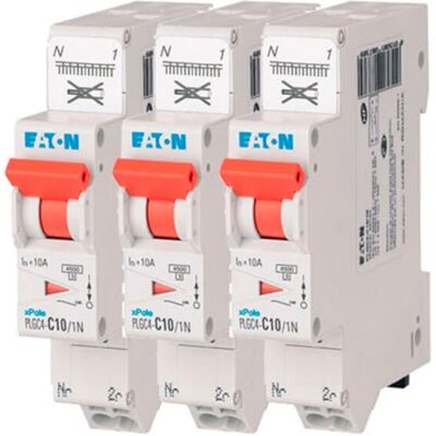 Eaton 109128 PLGC4-C10/1N PH/N MODULÄR DISJONCER Vit ORANGE MANETTE 1P+N / 10 A C-KURV Direktanslutning utan skruvar 3 brytare Eaton 109128 PLGC4-C10/1N PH/N MODULÄR DISJONCER Vit ORANGE MANETTE 1P+N / 10 A C-KURV Direktanslutning utan skruvar 3 brytare