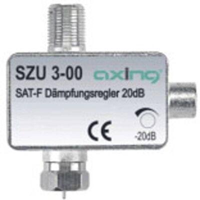 Axing SZU 3-00 SAT-dämpningsregulator F-anslutning (0,5–20 dB), 1 st SAT-dämpningsregulator Axing SZU 3-00 SAT-dämpningsregulator F-anslutning (0,5–20 dB), 1 st SAT-dämpningsregulator