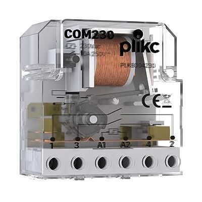 plikc Elektromekaniskt pulsrelä (230 V omkopplare) plikc Elektromekaniskt pulsrelä (230 V omkopplare)