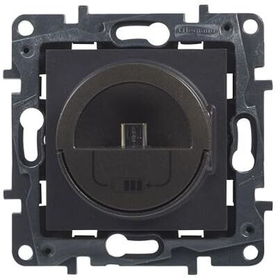 Legrand 398267 Komponerbar Mini USB 3A 15W laddaruttag för infälld installation Niloé Step sortiment Antracit färg Legrand 398267 Komponerbar Mini USB 3A 15W laddaruttag för infälld installation Niloé Step sortiment Antracit färg