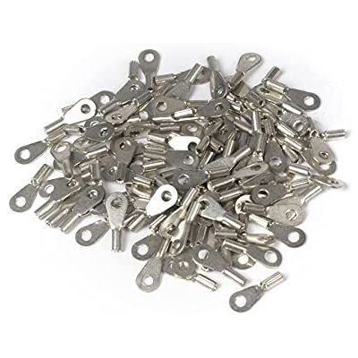 ERKO 100 stycken professionella, oisolerade ringkabelskor för M3-skruvar och trådstorlek på 0,5 1,0 mm2, tillverkade enligt standard DIN 46234. ERKO 100 stycken professionella, oisolerade ringkabelskor för M3-skruvar och trådstorlek på 0,5 1,0 mm2, tillverkade enligt standard DIN 46234.
