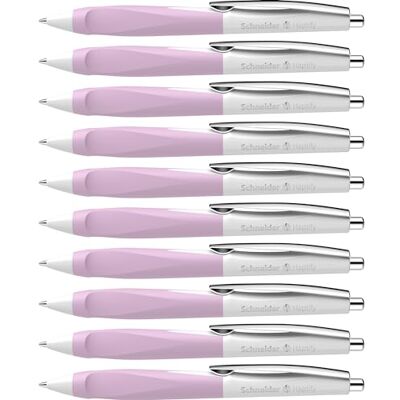 Schneider 135328 Haptify kulspetspenna (linjetjocklek M, skrivfärg: blå) 10-pack, vit-syrén Schneider 135328 Haptify kulspetspenna (linjetjocklek M, skrivfärg: blå) 10-pack, vit-syrén