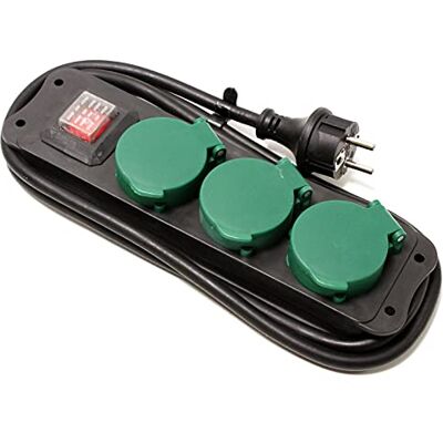BeMatik.com BeMatik IP44 strömuttag för utomhus 3 schuko 16A 250V med brytare och 1,5 m kabel BeMatik.com BeMatik IP44 strömuttag för utomhus 3 schuko 16A 250V med brytare och 1,5 m kabel