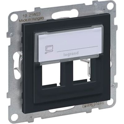 Legrand , SEANO 2-vägs nyckelstone-adapter för att fånga nyckelstone-datauttag, nyckelstensmodul, färg: antracit lackerad, 765902 Legrand , SEANO 2-vägs nyckelstone-adapter för att fånga nyckelstone-datauttag, nyckelstensmodul, färg: antracit lackerad, 765902