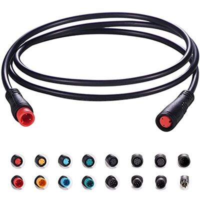 baluoqi 2-stifts förlängningskabel vattentätt uttag fungerar för elcykel/gaspedal/ebrake/display Ebike Parts förlängningskabel (hona till hane, 80 cm) baluoqi 2-stifts förlängningskabel vattentätt uttag fungerar för elcykel/gaspedal/ebrake/display Ebike Parts förlängningskabel (hona till hane, 80 cm)