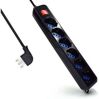 Eminent EM3923 Strömtillförsel - 6 uttag, 1,8 m kabel Eminent EM3923 Strömtillförsel - 6 uttag, 1,8 m kabel