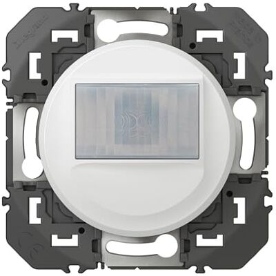 Legrand Neutralfri kompositerbar universell automatisk omkopplare 100 W LED Dooxie vit, passiv infraröd rörelsedetektor, möjlig fjärrkontroll, justerbar känslighet och ljusstyrka Legrand Neutralfri kompositerbar universell automatisk omkopplare 100 W LED Dooxie vit, passiv infraröd rörelsedetektor, möjlig fjärrkontroll, justerbar känslighet och ljusstyrka