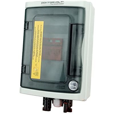 Zone Solanslutningsask PV DC 1000 V 1x T1 T2 1-string 4 mm kontakt solkontakt solcellsanslutning PV överspänningsskydd blixtskydd doktorvolt Zone Solanslutningsask PV DC 1000 V 1x T1 T2 1-string 4 mm kontakt solkontakt solcellsanslutning PV överspänningsskydd blixtskydd doktorvolt
