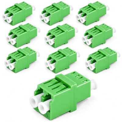 1aTTack.de 10 x LWL RJ45 Style Anslutning OS1/OS2 (APC) LC-duplexuttag på LC-duplexuttag singelmode grön 1aTTack.de 10 x LWL RJ45 Style Anslutning OS1/OS2 (APC) LC-duplexuttag på LC-duplexuttag singelmode grön