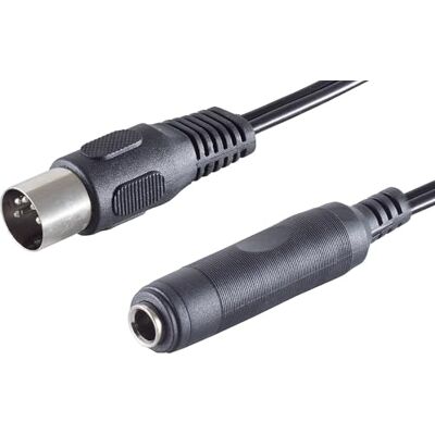 1aTTack.de 3 x 0,2 m diodkontakt 5 pol till 6,3 mm uttag högkvalitativ ljud-adapterkabel gjutna kontakter förnicklade kontakter perfekt för HiFi-musikinstrument studioutrustning 1aTTack.de 3 x 0,2 m diodkontakt 5 pol till 6,3 mm uttag högkvalitativ ljud-adapterkabel gjutna kontakter förnicklade kontakter perfekt för HiFi-musikinstrument studioutrustning