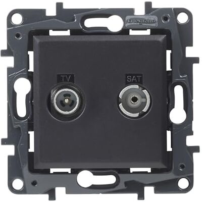 Legrand 398317 Komponerbart TV-R/SAT-uttag för infälld installation Niloé Step-sortiment Antracit Legrand 398317 Komponerbart TV-R/SAT-uttag för infälld installation Niloé Step-sortiment Antracit