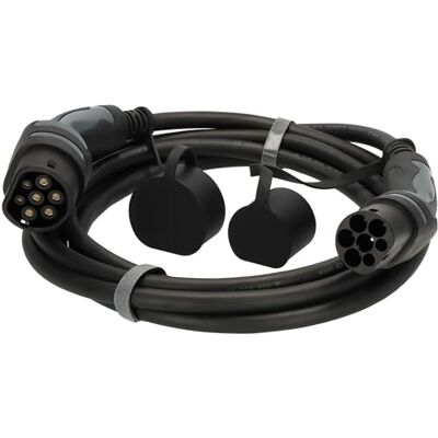 Brennenstuhl EV typ 2 laddkabel 22kW (5m väska, IP55, 3-fas, portabel mode 3 laddkabel för BEV/PHEV) Brennenstuhl EV typ 2 laddkabel 22kW (5m väska, IP55, 3-fas, portabel mode 3 laddkabel för BEV/PHEV)