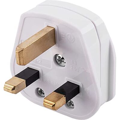 PRENDELUZ Engelsk kontakt (UK) 3-polig, 250 V, 16 A, vit (engelsk kontakt) PRENDELUZ Engelsk kontakt (UK) 3-polig, 250 V, 16 A, vit (engelsk kontakt)
