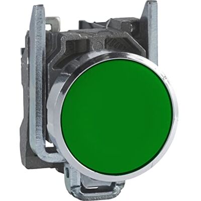 Schneider Electric , XB4BA31 – tryckknapp, 22 mm, platt, grön, 1S, 600 V, taktil Schneider Electric , XB4BA31 – tryckknapp, 22 mm, platt, grön, 1S, 600 V, taktil