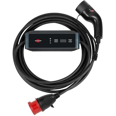 Brennenstuhl portabel EV-laddare typ 2 CEE 11kW (mobil wallbox med 8 m kabel, 16A, IP44, 3-fas, display, justerbar laddningsström, för el- och hybridfordon BEV/PHEV, med transportväska) Brennenstuhl portabel EV-laddare typ 2 CEE 11kW (mobil wallbox med 8 m kabel, 16A, IP44, 3-fas, display, justerbar laddningsström, för el- och hybridfordon BEV/PHEV, med transportväska)