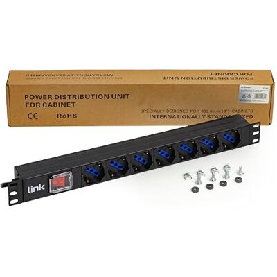 LINK 7 x universaluttag med brytare italiensk kontakt 16 A kabel MT 1,75 LINK 7 x universaluttag med brytare italiensk kontakt 16 A kabel MT 1,75