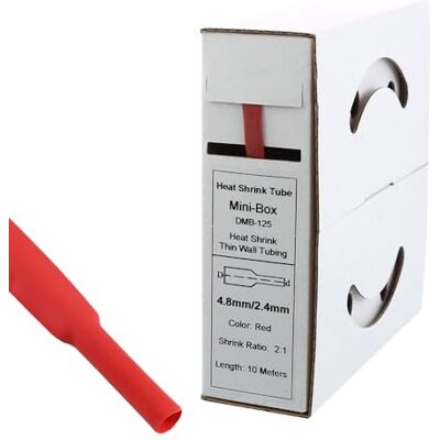 Offgridtec 10 m krympslang med lim 4,8 mm >2,4 mm krympningshastighet, dubbel vägg, halogenfri, flamhämmande, vattentät kabelisolering, lätt att kapa, inklusive dispenserlåda, röd Offgridtec 10 m krympslang med lim 4,8 mm >2,4 mm krympningshastighet, dubbel vägg, halogenfri, flamhämmande, vattentät kabelisolering, lätt att kapa, inklusive dispenserlåda, röd