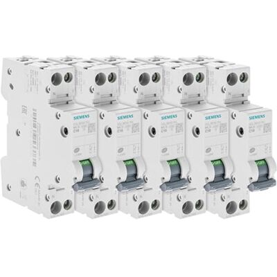 Siemens set med 5 fas + neutral 20A elektriska brytare Siemens set med 5 fas + neutral 20A elektriska brytare