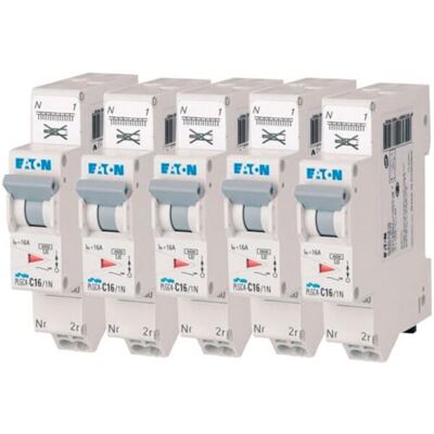 Eaton 109130 PLGC4-C16/1N PH/N MODULÄR DISJONCER Vit GRÅ MANETTE 1P+N / 16 A C-KURV Direktanslutning utan skruvar 5 brytare Eaton 109130 PLGC4-C16/1N PH/N MODULÄR DISJONCER Vit GRÅ MANETTE 1P+N / 16 A C-KURV Direktanslutning utan skruvar 5 brytare