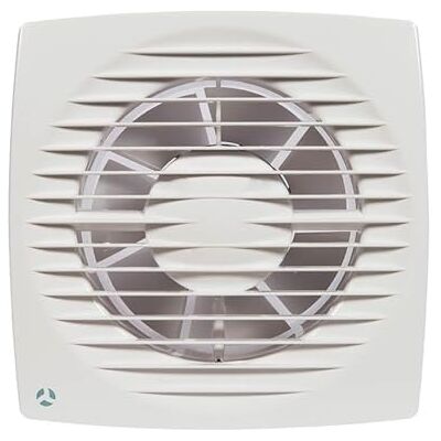 Airflow Aura 125T badrumsfläkt, justerbar timer (2–30 min), låg strömförbrukning 9,3 W, IPX4, flödeshastighet 115 m³/h, kanal 125 mm Airflow Aura 125T badrumsfläkt, justerbar timer (2–30 min), låg strömförbrukning 9,3 W, IPX4, flödeshastighet 115 m³/h, kanal 125 mm
