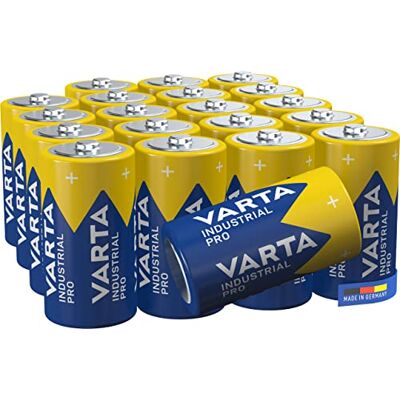 Varta Industri batteri C (LR14), alkaliskt batteri i 20-pack, Made in Germany Varta Industri batteri C (LR14), alkaliskt batteri i 20-pack, Made in Germany