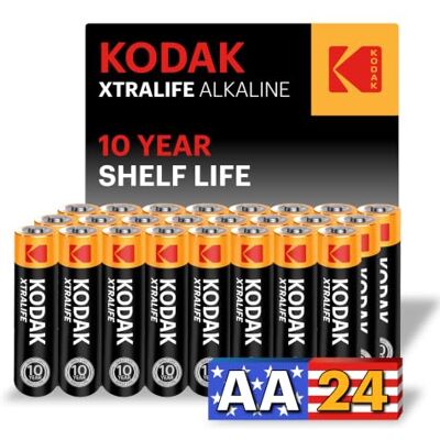 Kodak AA-batterier Dubbla A-batterier Engångsbatterier alkaliskt batteri 1,5 V 24 stycken Kodak AA-batterier Dubbla A-batterier Engångsbatterier alkaliskt batteri 1,5 V 24 stycken