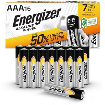 Energizer batteries AAA, alkalisk effekt, 16 stycken (Amazon Exclusive) Energizer batteries AAA, alkalisk effekt, 16 stycken (Amazon Exclusive)