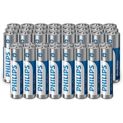 Philips Ultra Alkaline AA/AAA-batterier Combo – mångsidig för alla enheter, paket med 40 Philips Ultra Alkaline AA/AAA-batterier Combo – mångsidig för alla enheter, paket med 40