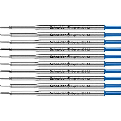 Schneider Express 225 M stor kapacitet påfyllning blå outplånlig ISO 12757-1 G2 paket med 10 Schneider Express 225 M stor kapacitet påfyllning blå outplånlig ISO 12757-1 G2 paket med 10