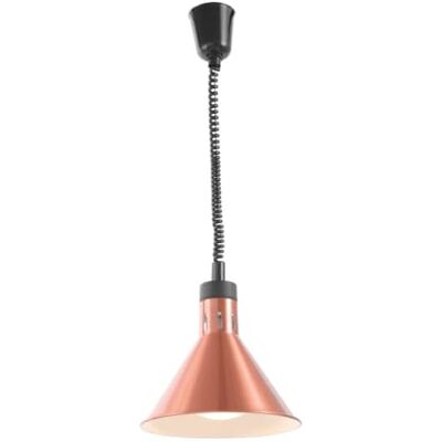 HENDI Värmelampa, Inkl. Splitterfri Lampa, Höjdjusterbar, Konisk, Uppvärmning Av Mat, Matvärmare, 230 V, 250 W, Ø275 X (H) 250 Mm, Koppar, Aluminium, Koppar HENDI Värmelampa, Inkl. Splitterfri Lampa, Höjdjusterbar, Konisk, Uppvärmning Av Mat, Matvärmare, 230 V, 250 W, Ø275 X (H) 250 Mm, Koppar, Aluminium, Koppar