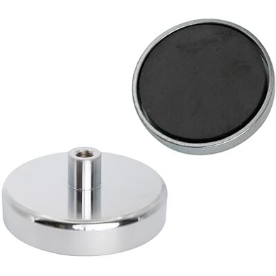 first4magnets Magnet Expert® 80 mm diameter x 32 mm hög x M10 gängad ferritpanna magnet – 60 kg drag (paket med 1) first4magnets Magnet Expert® 80 mm diameter x 32 mm hög x M10 gängad ferritpanna magnet – 60 kg drag (paket med 1)
