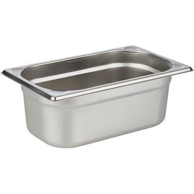 APS 81404 GN 1/4 rostfritt stål behållare, 26, 5 x 16, 2 x 10 cm 2,8 ltr. APS 81404 GN 1/4 rostfritt stål behållare, 26, 5 x 16, 2 x 10 cm 2,8 ltr.