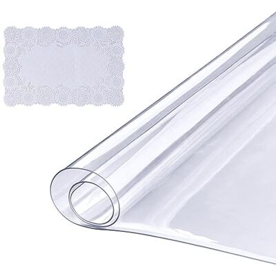 VEVOR 18" x 36" Bordsduk tjock PVC plast bordsduk, 18"x36" 1,5 mm, klar VEVOR 18" x 36" Bordsduk tjock PVC plast bordsduk, 18"x36" 1,5 mm, klar