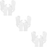 DOITOOL 6 Par Vita Pekskärmshandskar Tunna Handskar För Trädgårdshandskar Handskar Med Handskar För Arbete Pekskärmshandskar Arbetshandskar Arbetshandskar För Män Och Kvinnor Vita