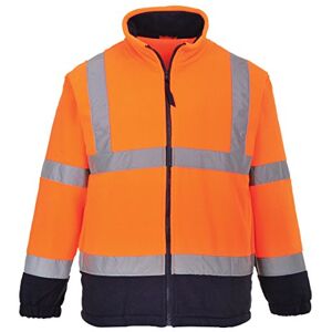 Portwest Fleece med anti-noppningsutrustning, 300 g, 100 % polyester, 1 st, S, orange/marinblå, F301ONRS Portwest Fleece med anti-noppningsutrustning, 300 g, 100 % polyester, 1 st, S, orange/marinblå, F301ONRS