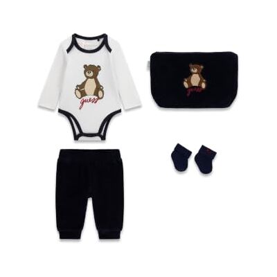 GUESS UnisexSET LS BODY + BYXOR + STRUMPOR + SETSMART BLÅ storlek 0/3 m längd N GUESS UnisexSET LS BODY + BYXOR + STRUMPOR + SETSMART BLÅ storlek 0/3 m längd N