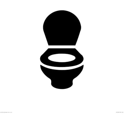 Viking WC toalettskylt – 400 x 400 mm – S40 Viking WC toalettskylt – 400 x 400 mm – S40