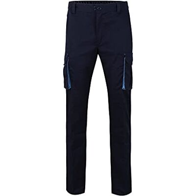 VELILLA Unisex 103024s pantalón tvåfärgad multibolsillos Color Azul Navy Y Celeste Talla tvåfärgade stretchbyxor, med flera fickor, marinblå och himmelsblå, storlek 44, 40 DE VELILLA Unisex 103024s pantalón tvåfärgad multibolsillos Color Azul Navy Y Celeste Talla tvåfärgade stretchbyxor, med flera fickor, marinblå och himmelsblå, storlek 44, 40 DE