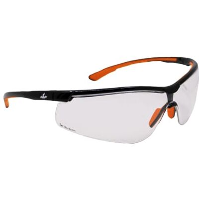 MCR Safety MCR Säkerhetsglasögon, marazion, svart-orange arbetsskyddsglasögon, färglös UV-lins, arbetsskydd/1 styck MCR Safety MCR Säkerhetsglasögon, marazion, svart-orange arbetsskyddsglasögon, färglös UV-lins, arbetsskydd/1 styck