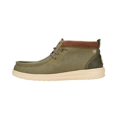 HEYDUDE – Wally Mid GripR arbetskläder slip-on skor för män, Dammig oliv, 38.5 EU HEYDUDE – Wally Mid GripR arbetskläder slip-on skor för män, Dammig oliv, 38.5 EU