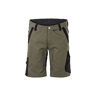 Planam 6455048 Norit shorts för män, oliv/svart, storlek M Planam 6455048 Norit shorts för män, oliv/svart, storlek M