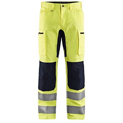 Blåkläder Blaklader 158518113399C156 arbetsbyxor med stretch, gul med hög elasticitet, storlek C156 Blåkläder Blaklader 158518113399C156 arbetsbyxor med stretch, gul med hög elasticitet, storlek C156